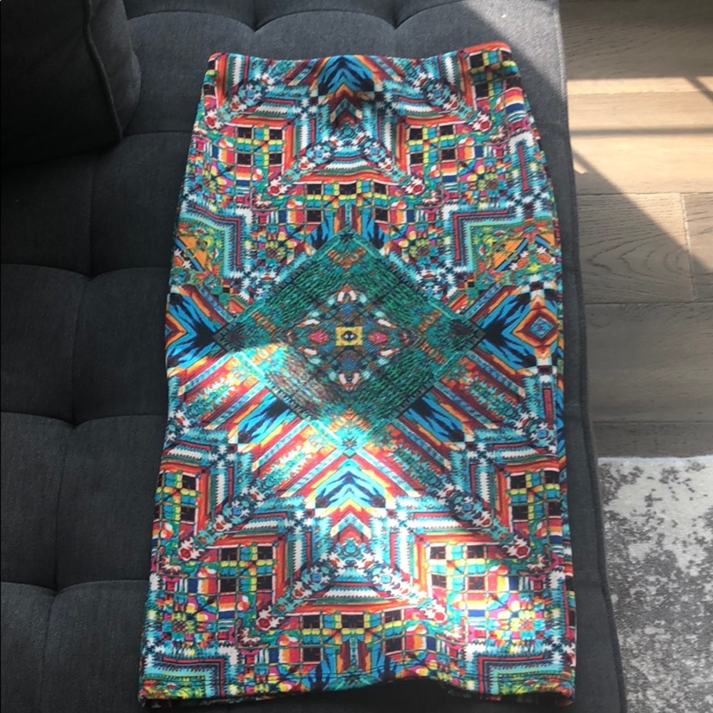 Maude colorful Aztec print pencil skirt - Small